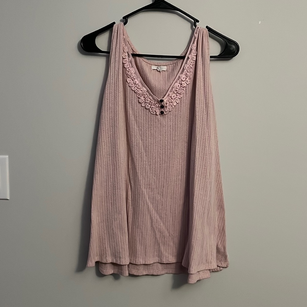 Maurices pink tank top size 2x lightly worn